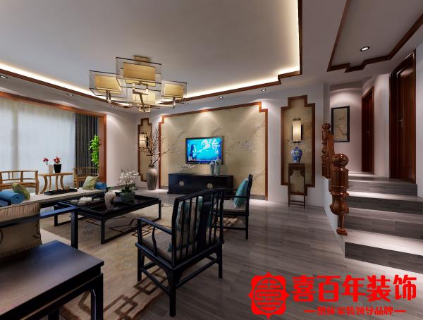 天安星园  新中式风格 97m² 中式